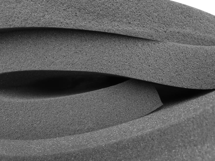 Thick black sponge foam