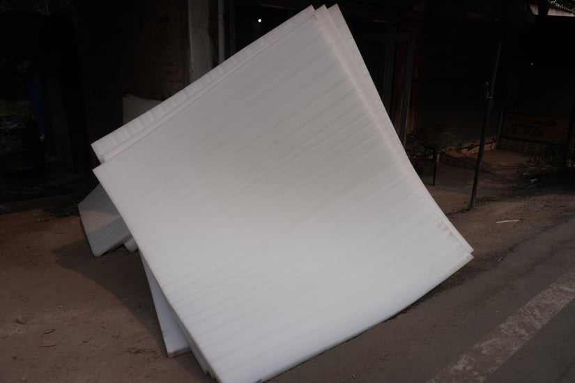 White Polyethylene foam sheets