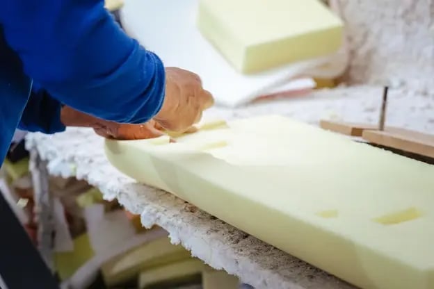 Soft polyurethane foam cushions